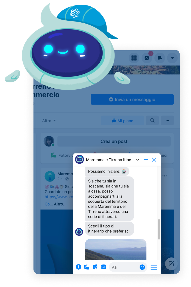 Esempio della chat con Martì su Facebook