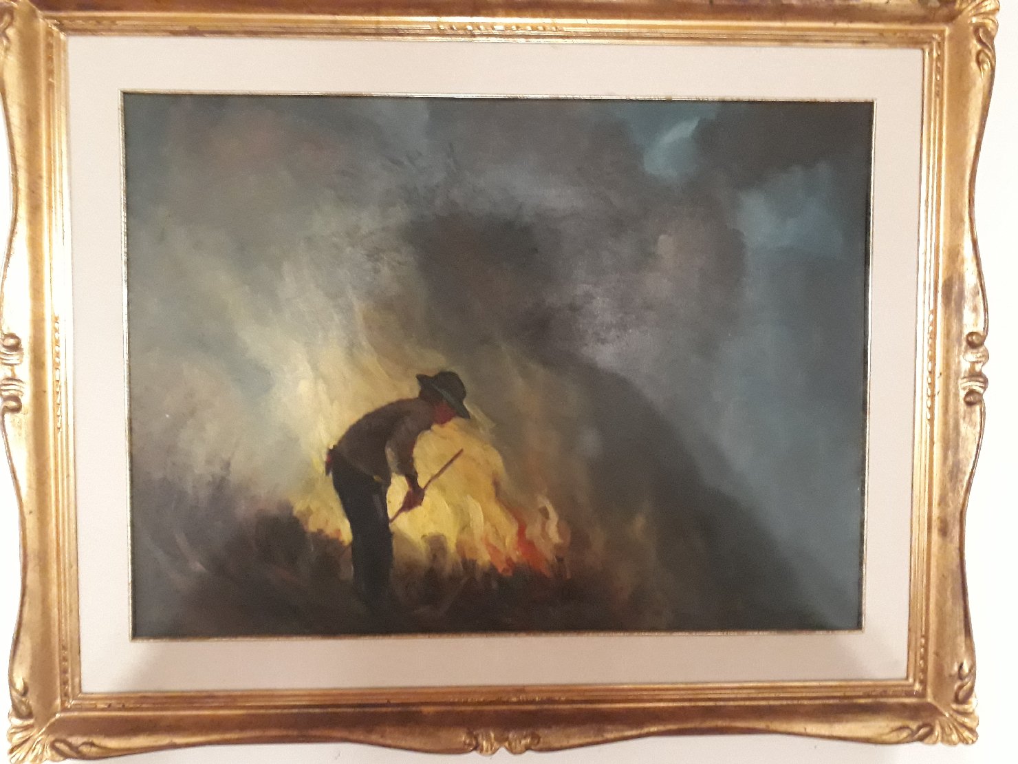 Anchise Picchi L’incendio degli sterpi, 1959